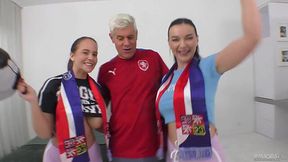 We won a medal and our trainer wants to congratulate us