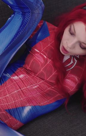 Spider Woman and Her Wet Needy Spider Holes. Thor's Hammer Cream