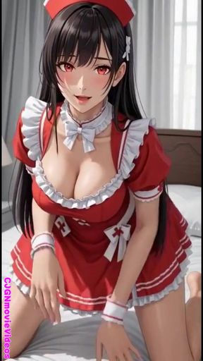 Cute girls in their room (Ai animation)   Clip 1
