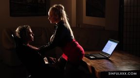 Office babe tit fuck by SinfulXXX