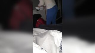 Step Milf Jizzed on Ripped Jeans gotten Banged by Step Son