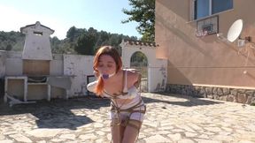 First ever Bondage Walk Training Session for Banshee - Full Clip MP4 HD