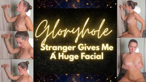 Gloryhole Blowjob - Facial & cum play