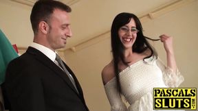 ”Sexy raven haired hot girl Honesty Calliaro gets spanked hard”