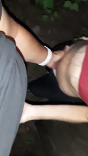 We distanced ourselves from our friends in the woods to have sex - IkaSmokS