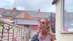 Chainsmoking after a run and workout = coughing!