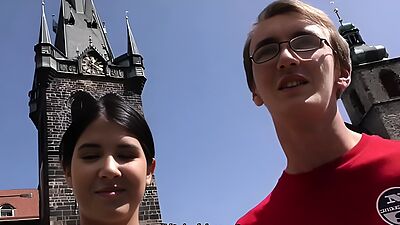 HUNT4K. Young chick rides guy's dick next to her submissive cuckold