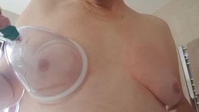 Playing with my breasts