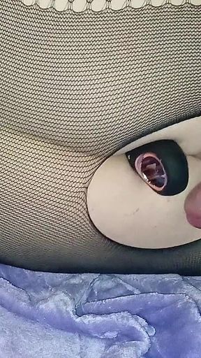 Sissy Leo Masturbating with Vibrator and Dilator