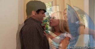 Cindi Sinderson fucking in the living room with her big tits