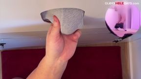 Young Student at the Gloryhole - Dripping Like Crazy Before a Full-On Cum Explosion