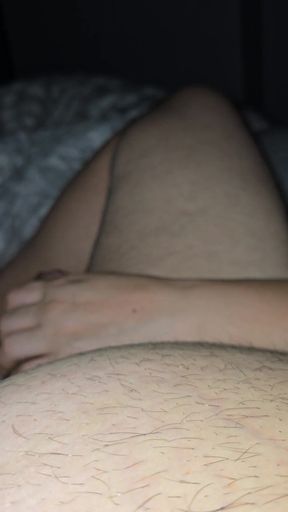 Step mom says nothing better than starting the day with a good handjob   Clip 2