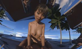 Mirrors By The Pool (CGI Ray-Traced Hentai Cowgirl POV)