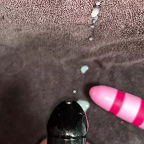 ruined orgasme in chastity cage with penis plug