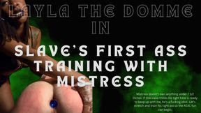 Slave’s First Ass Training