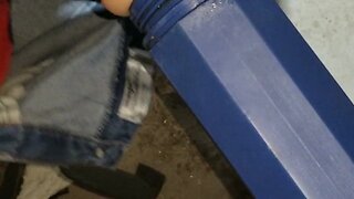 Intensely loud climax from fleshlight stimulation