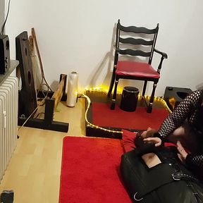 The Slave in the Leather Bondage Sack Part 2