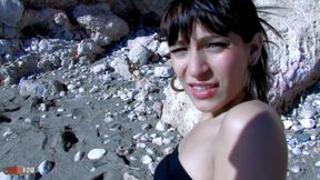 Petite brunette ass fucked by a old pervert