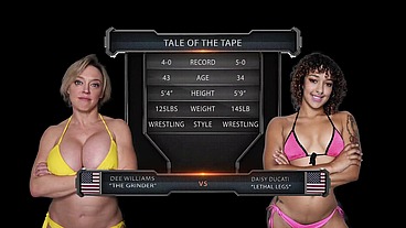 Daisy Ducati vs Dee Williams Female Wrestling