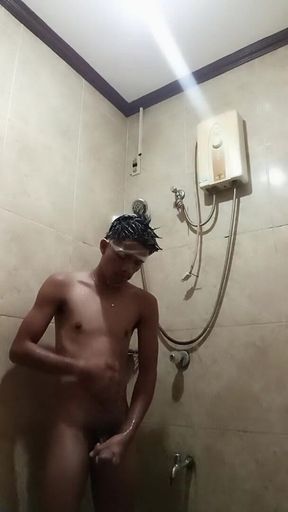 Another Shower Jerking off with Cumshot