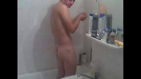 Sexy boy in the shower !