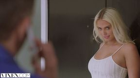 In the bed trailer with attractive Athena Palomino from Vixen