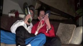 sneaker sextape at home with 2 scally boys in jogging