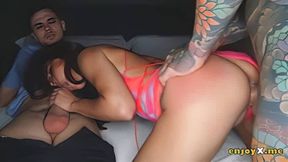 Apolonia Lapiedra, a diminutive Spanish slut, gets gonzo 4k dual penetration in a threesome, cumming in her gullet and demonstrating off her fur covered puss - love best xxx!