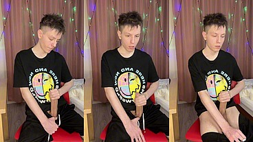 Quick Dorm Jerk Makes 23cm Cock Squirt Everywhere