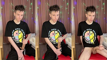 Quick Dorm Jerk Makes 23cm Cock Squirt Everywhere