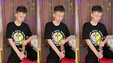 Quick Dorm Jerk Makes 23cm Cock Squirt Everywhere