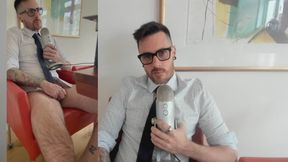 ASMR Professor calls you into his office after hours