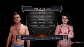 lydia black vs lance hart mixed wrestling