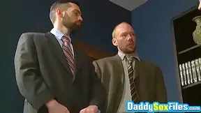Stepdaddy Watching Hardcore Threesome Hunk Anal Drilling