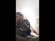 Exhaling Clouds Oregonleatherboy Hypnosmoke Wearing Black Leather Biker Jacket Kink