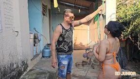 marido de aluguel vira amante de alugel e mete a piroca sem camisinha na patroa(primeiro anal de zayra pink)
