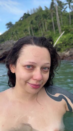 Woman in swimsuit