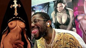 devoted transgender church follower leaking holy pre-cum, ai generated