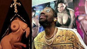 devoted transgender church follower leaking holy pre-cum, ai generated