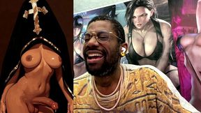 devoted transgender church follower leaking holy pre-cum, ai generated