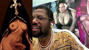 devoted transgender church follower leaking holy pre-cum, ai generated