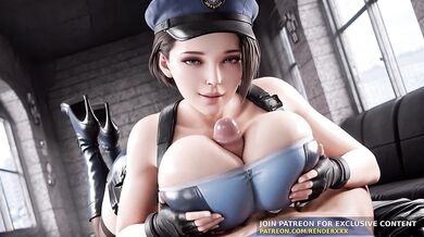 3D Animation : Resident Evil - Jill Valentine On Shift Uncensored Hentai