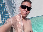 Long Video Masturbating in the Pool until I cum - Francisco El Jimagua