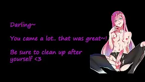 Zero Two Tempts with Twin Thrills: Sultry Oral Anal Play Unleashed