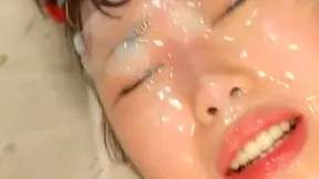 Soccer babe Aya Shiraishi getting a playful amount of jizz