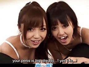 Subtitles - Anri Hoshizaki in beautiful japanese threesome a