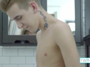 Rainbow Boy William Washes His Big Dick In The Shower