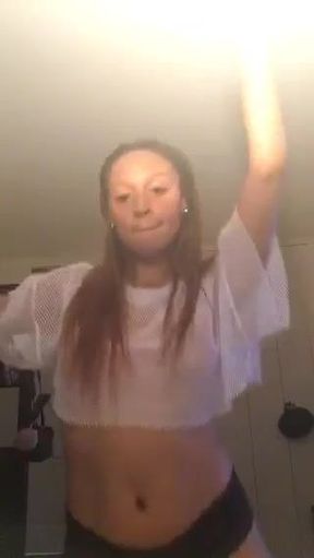 Teen In See-Through Top Teasing On Periscope