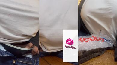 Freaky Girl Dry Humping No Bra White Shirt Wet Jeans Sexy