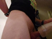 didn't finnish but played with my toy up against the wall